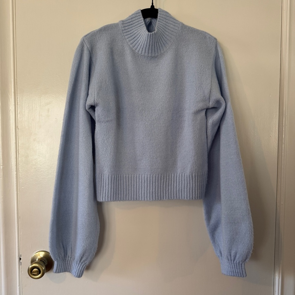 Wild Fable Soft Blue Mockneck Sweater